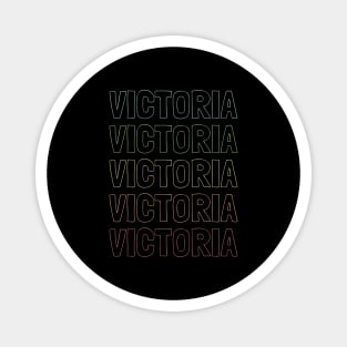 Victoria Name Pattern Magnet